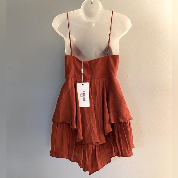 Ruffle Romper Rust Color - Picture 3 of 5